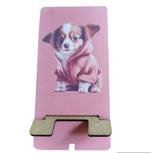 Cell Phone Stand Pink Puppy
